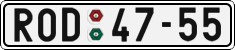 License plate of the Czech Republic, Cars (1960)