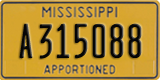 Mississippi, Apportioned