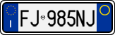 License plate of Italy, Cars (1994 year series)