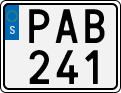 License plate of Sweden, Regular plates