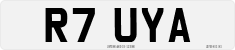 License plate of the United Kingdom, 1983 year system
