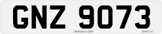 License plate of the United Kingdom, Northern Ireland (1966)