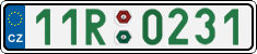 License plate of the Czech Republic, Sportcars (2001)