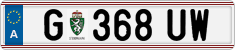 License plate of Austria, Regular plates