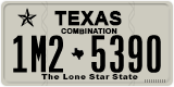 Texas, Combination (2012) (1A2-3456)