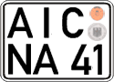 German license plate, Regular plates