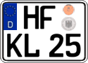 German license plate, Regular plates