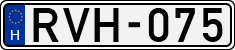 license plates of Hungary, Cars (1990)