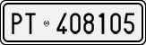 License plate of Italy, Cars (1927 year series)