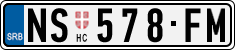 License plate of Serbia, Cars