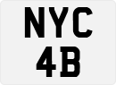License plate of the United Kingdom, 1963 year system