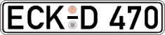 German license plate, Regular plates