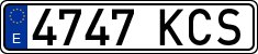 License plates of Spain, Ordinary (2000)