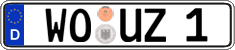 German license plate, Regular plates