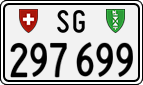 License plate of Switzerland, Cars