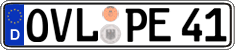 German license plate, Regular plates