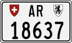 License plate of Switzerland, Cars
