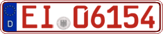 German license plate, Red license plates