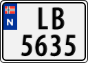 License plate of Norway, Trailers, motorcycles, special vehicles