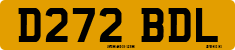 License plate of the United Kingdom, 1983 year system