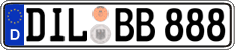 German license plate, Regular plates