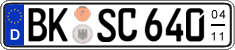 German license plate, Seasonal plates