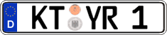 German license plate, Regular plates