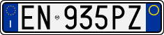 License plate of Italy, Cars (1994 year series)