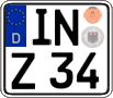 German license plate, Regular plates