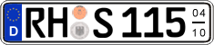 German license plate, Seasonal plates