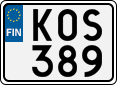 License plate of Finland, Cars