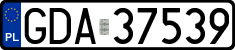 License plates of Poland, Regular car plates