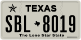 Texas, Regular plates (2012) (АBC-1234)