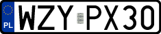 License plates of Poland, Regular car plates