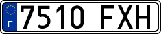 License plates of Spain, Ordinary (2000)