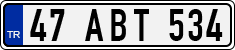 License plate of Turkey, Regular plates