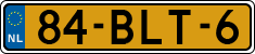 License plate of the Netherlands, Heavy Commercial Vehicles (1994 system)