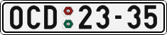 License plate of the Czech Republic, Cars (1960)