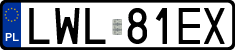 License plates of Poland, Regular car plates