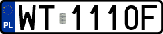 License plates of Poland, Regular car plates