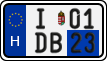 license plates of Hungary, Temporary (2022)