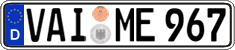 German license plate, Regular plates