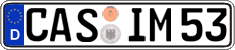 German license plate, Regular plates