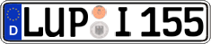 German license plate, Regular plates