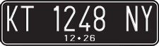 License plate of Indonesia, Regular plates