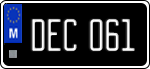 License plate of Malta, Oldtimers (ABC 123)