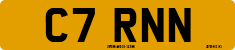 License plate of the United Kingdom, 1983 year system