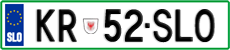 License plate of Slovenia, Vanity Plates