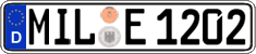 German license plate, Regular plates