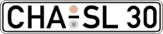 German license plate, Regular plates